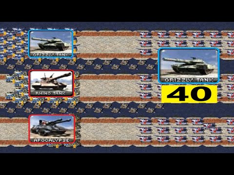 Endurance test Tanks Vs Tanks - Red Alert 2