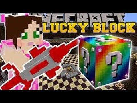 POpularMMOs Pat And Jen  Minecraft: RAINBOW LUCKY BLOCK EXPLOSIVES CHALLENGE GAMES - Lucky Block Mod