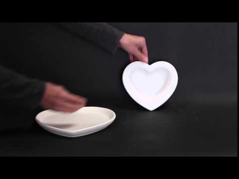 Heart Bowl and Plate