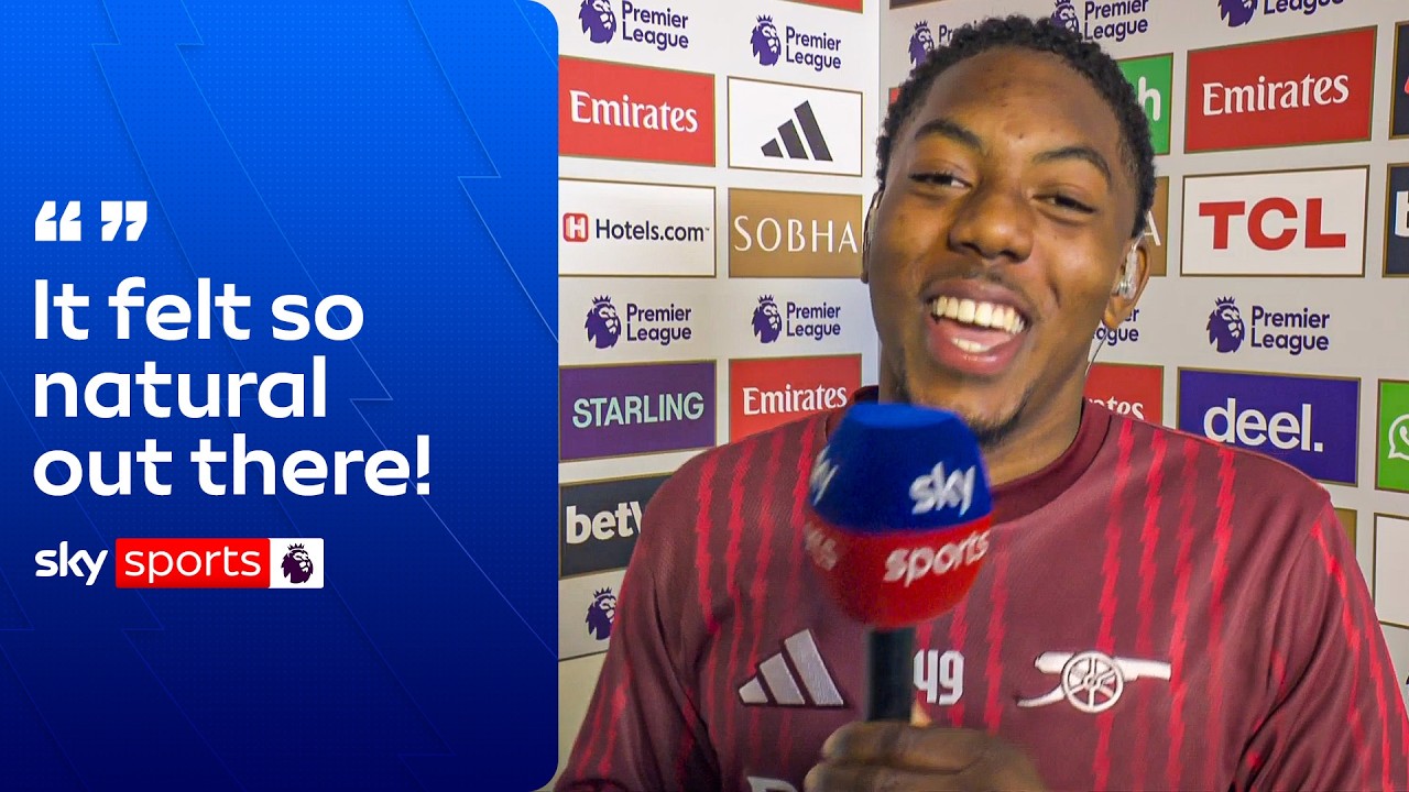 Myles-Lewis Skelly FULL post-match interview after starting in midfield for Arsenal 🔴