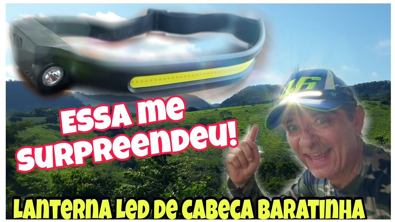 LANTERNA DE CABEÇA LED COB E LED CREE XPE RECARREGÁVEL DO MERCADO LIVRE