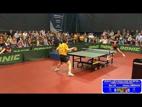 Ма Лин перекрут со стола! Ма Лин vs Алексей Смирнов (Российская Премьер Лига 2013г.)