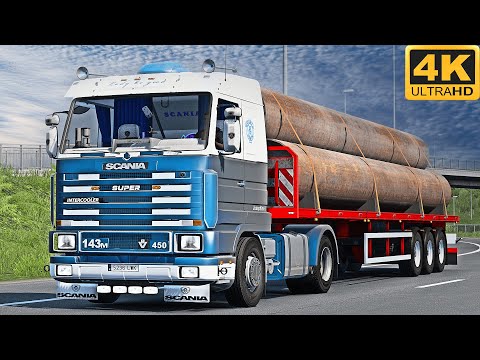 4K | ETS2 1.45 | Promods | Scania 143M V8 | Trondheim 🇳🇴 󠁧󠁢󠁳󠁣 - Lillehammer 🇳🇴
