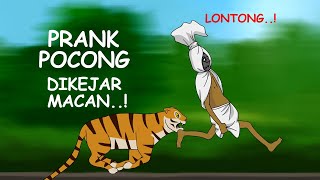 Download lagu Prank Pocong Lucu, Lagi lagi Gagal Total Dikejar Macan - Kartun Hantu mp3