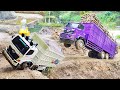 BIKIN MERINDING Truk Hino 500 Trinton STANDING Tinggi Truk OFROAD Truk Oleng Laka Lintas Rc Truk