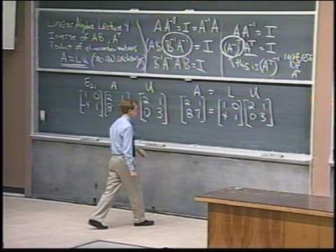 Lec 4 Factorization into A = LU