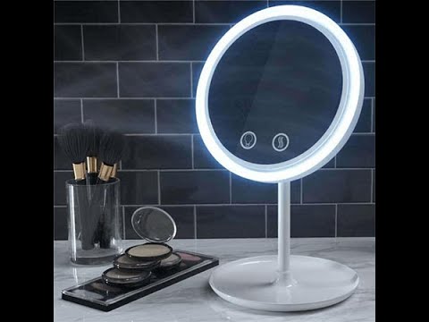 LED MAKEUP MIRROR WITH FAN