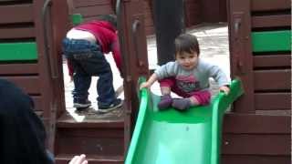 preview picture of video 'Tamar Playing on a Slide'