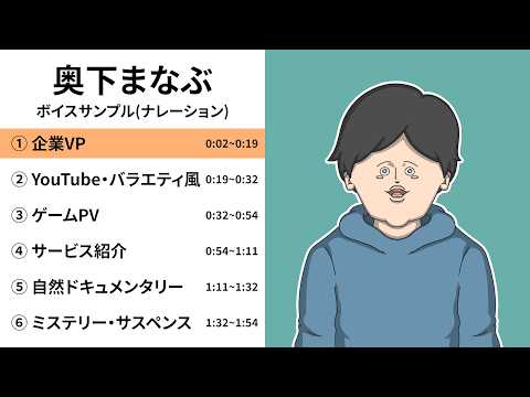 低音を活かした男性ナレーションを収録します イメージ1
