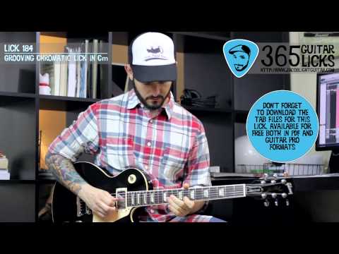 Lick 184/365 - Grooving Chromatic Lick in Cm | 365 Guitar Licks Project