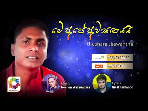 Me Ape Awasanayai - Thushara Jeewantha Official Audio 2019 | Sinhala New Songs | Best Sinhala Songs