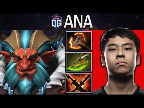 OG.ANA SMURF TROLL WARLORD WITH BATTLEFURY & SWIFT BLINK - DOTA 2 GAMEPLAY