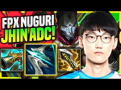 NUGURI PICKS JHIN WITH NEW ITEM GALEFORCE! - FPX Nuguri Plays Jhin ADC vs Aphelios! - Preseason 11
