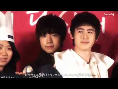 100302 2PM Paris Baguette Event Nichkhun & Wooyoung  [FANCAM]  1