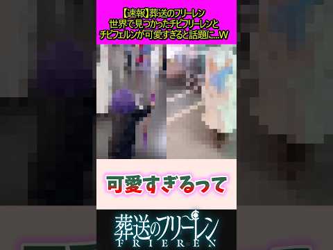 世界で見つかったミニーレンとフェルンが可愛すぎる#葬送のフリーレン #反応集
