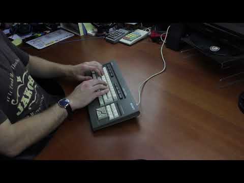 Typing Demo XL - SMK spring-over-membrane (Sony KI-9700) (ASMR)