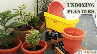 Planters for gardening l Unboxing Gardening Pots from Amazon l Plastic Garden Pots l Grow bags