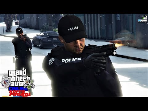 GTA 5 Mod KUFFS FiveM Police Roleplay #338 I Got Shot While Working Over Time Hours With The LSPD