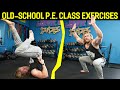 We Tried our Dad's OLD SCHOOL 1970's P.E. CLASS WORKOUT!