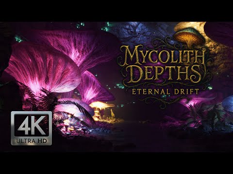 Enchanted Mushroom Cave Ambience | Relaxing Music, Trickling Water & Soft Cave Sounds