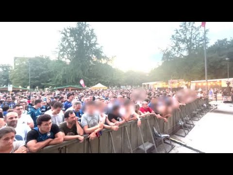 Supercoppa,  in migliaia a Bergamo per seguire l'Atalanta da un maxischermo