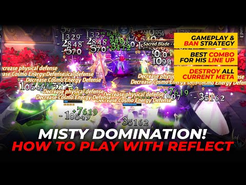 SAINT SEIYA AWAKENING LIZARD MISTY DESTROY CURRENT META SAINTS | HOW TO PLAY WITH HIS REFLECT DMG!