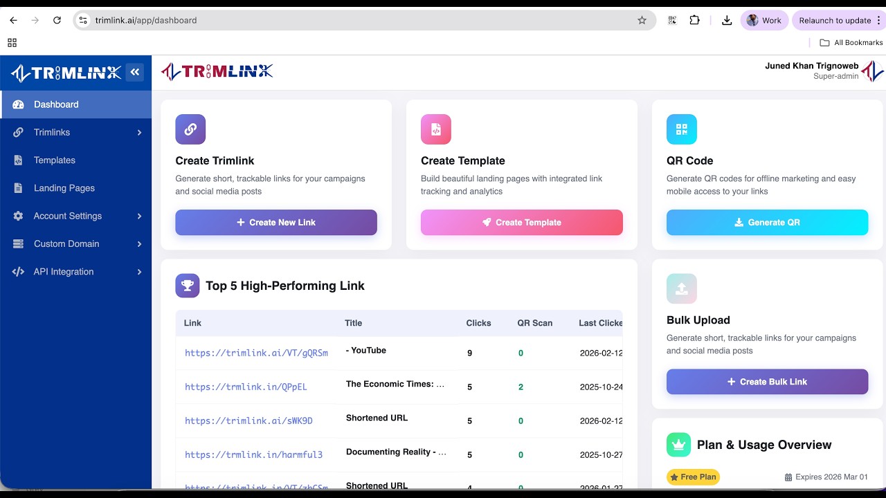 Trimlink demo video