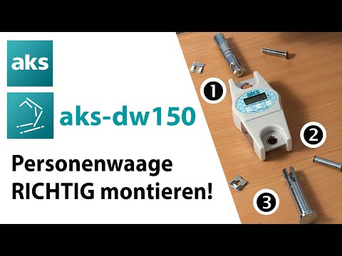 aks-dw150: So montieren Sie die Personenwaage am Patientenlifter