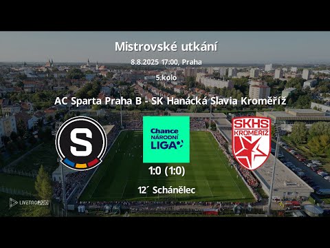AC Sparta Praha B - SK Hanácká Slavia Kroměříž 8.8.2025