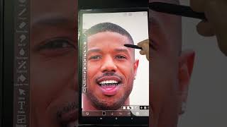 Michael B. Jordan + Luffy 🏴‍☠️✨#onepiece #art #crossover