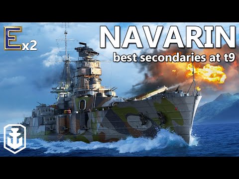 One of the Strongest T9 Brawlers - Navarin (World of Warships)