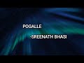 POGALLEY (LYRICS) - Sreenathbhasi