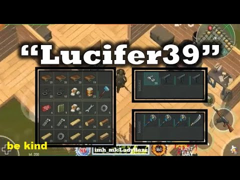 "Lucifer39" base raided with suicide using tanning rack to block - Last Day On Earth: Survival