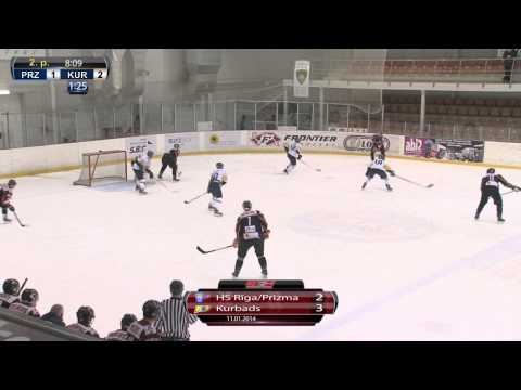 HS Rīga/Prizma - Kurbads (2:3p) vārtu guvumi (11.01.2014)