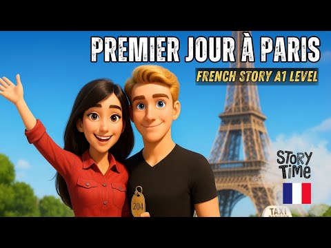 French Listening & Speaking Practice – Premier jour à Paris (French A1 Story Beginners)