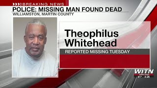 Missing Williamston man's body found
