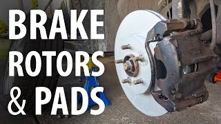 How to: Change FRONT disc brakes, rotors & pads (Mondeo Mk3, Jaguar X-Type)