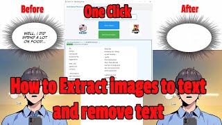 How to Extract Image to Text and Remove Text Manhwa (Manga) (Manhua) (Easy Tool)