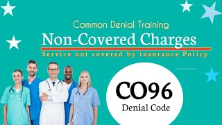 Ch # 6 - CO96 Denial Code - Non-Covered Charges by Insurance Policy