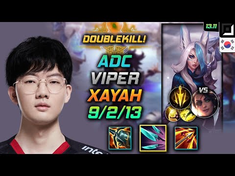 Xayah Adc Build Viper Navori Quickblades Lethal Tempo - LOL KR Challenger Patch 13.11