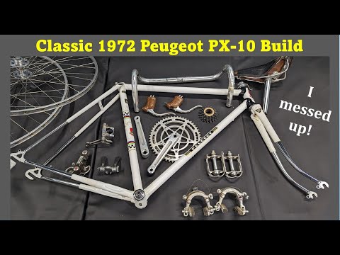 Peugeot PX10 restoration and build. Classic vintage road bike 1972