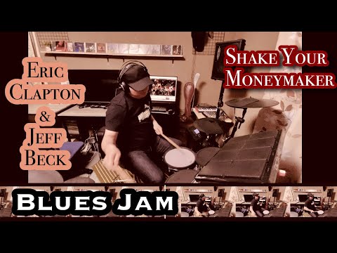 Shake Your Moneymaker／Eric Clapton & Jeff Beck 【Crossroads Guitar Festival 2010】Blues Drum Jam