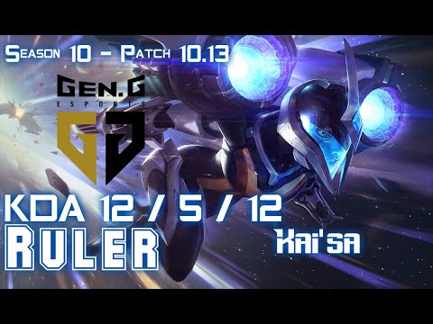 Gen Ruler KAI'SA vs ASHE ADC - Patch 10.13 KR Ranked