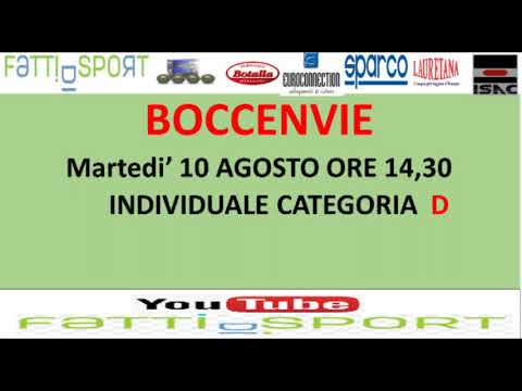 Bocce : Envie (CN) - Programma Gara del 10 Agosto 2021
