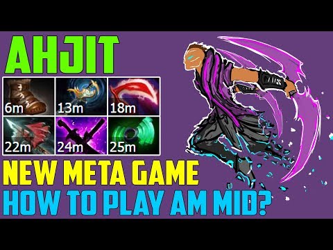 AhJit Anti-Mage | How to play MID? | Amazing Build | Dota 2 Gameplay 2017