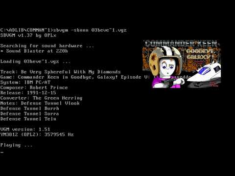 Commander Keen - Be Very Sphereful With My Diamonds - YM3812 (SB 2.0 "Sound Machine" CT1350B)