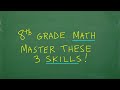 8th Grade Math – 3 Important Skills You MUST Learn!