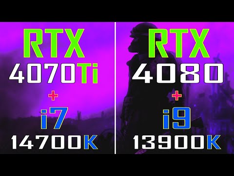 RTX 4070Ti + INTEL i7 14700K vs RTX 4080 + INTEL i9 13900K || PC GAMES TEST ||