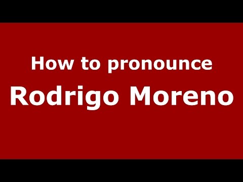 How to pronounce Rodrigo Moreno (Colombian Spanish/Colombia)  - PronounceNames.com