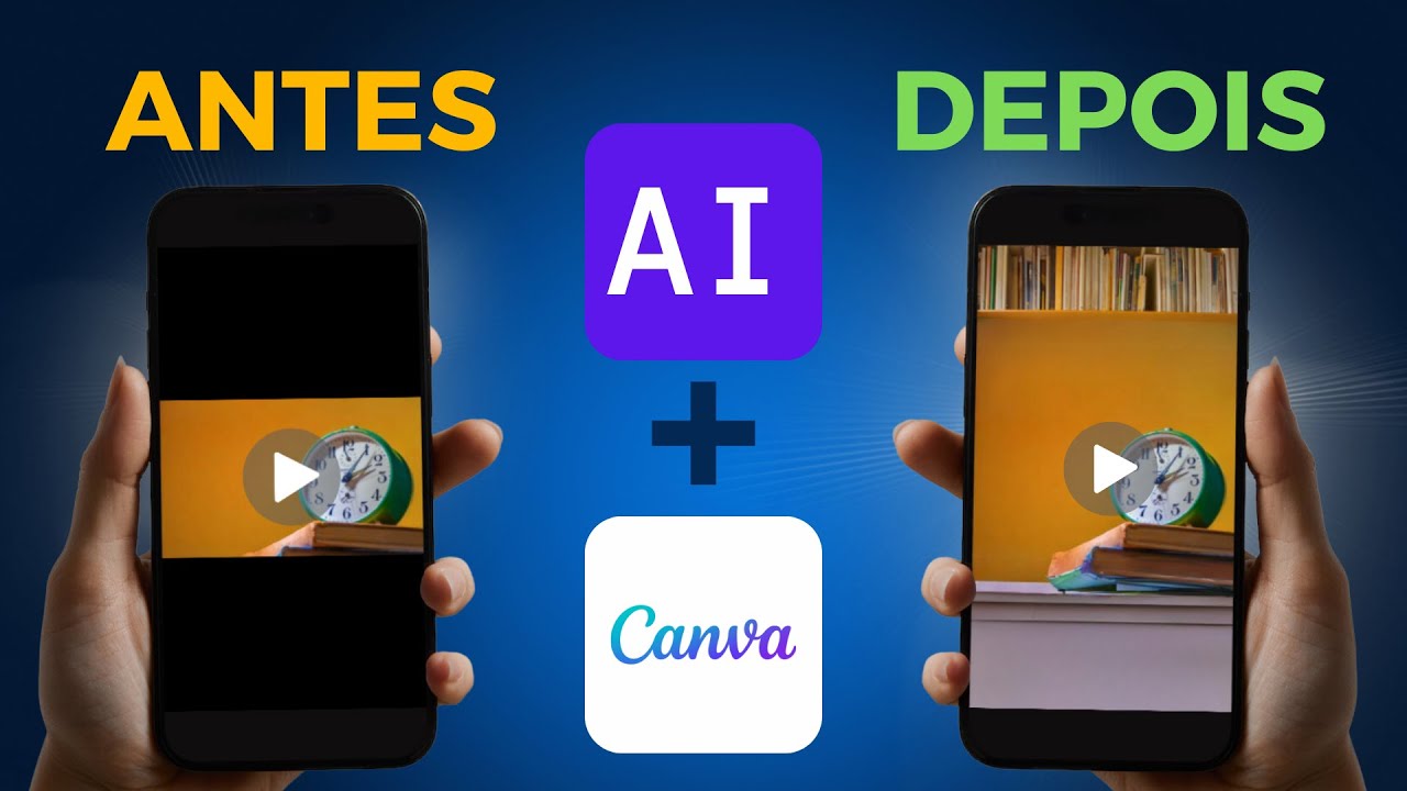 VÍDEO HORIZONTAL para VERTICAL com CANVA e IA